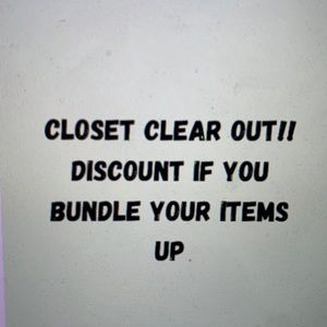 Closet clear out